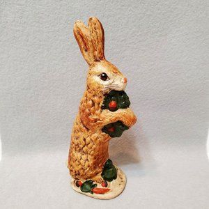 Walnut Ridge Collectibles Bunny Rabbit Figurine Vintage 1990s Primitive Folk Art
